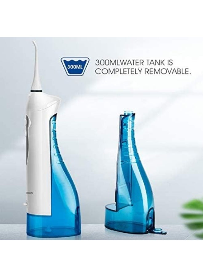 Hangsun Water Flosser Cordless Oral Irrigator Rechargeable Dental Water Jet HOC700 for Teeth Braces with 300ML Water Tank and 8 Jet Tips for Travel & Home Use - Image 5